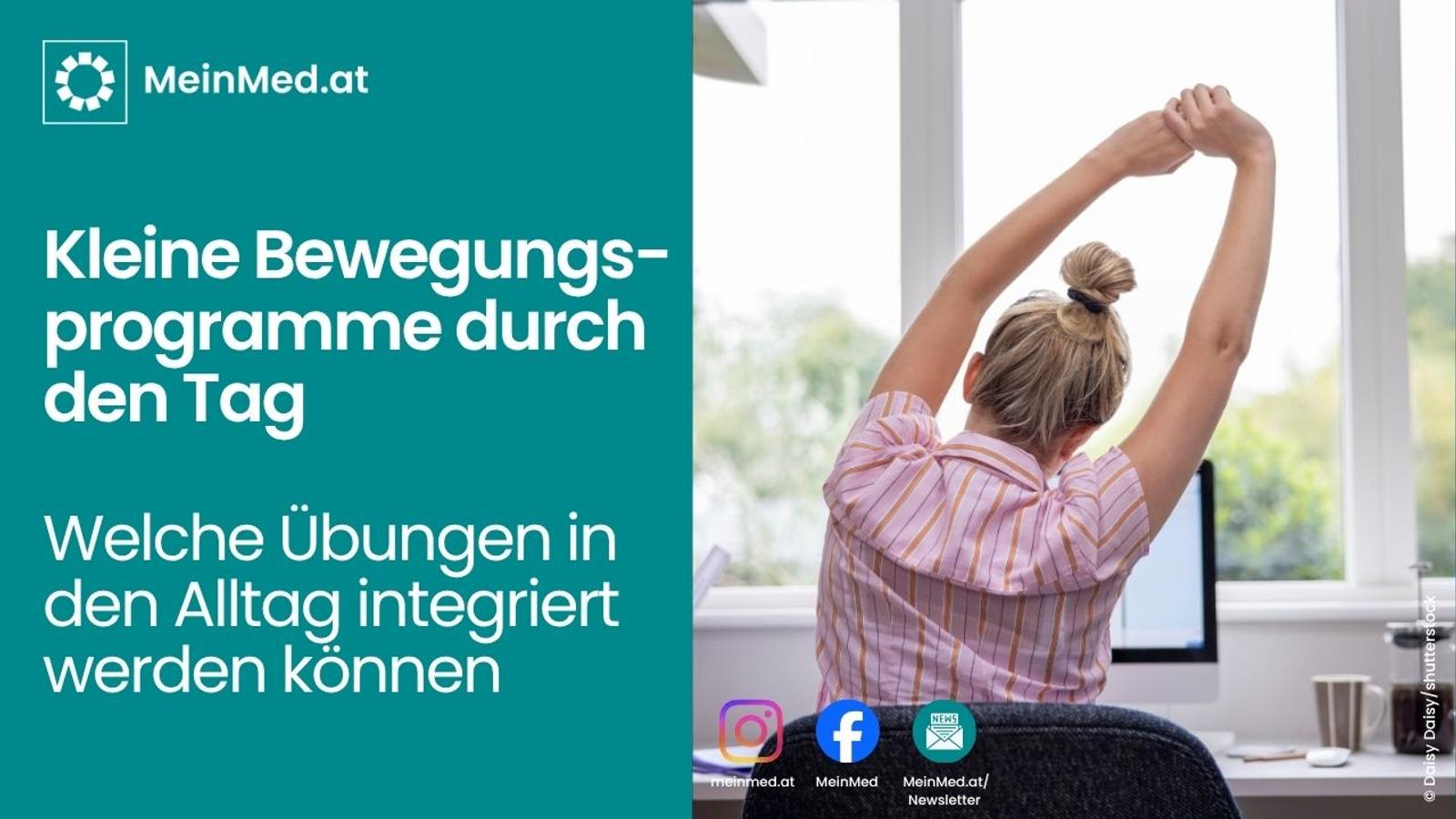 Kleine Bewegungsprogramme durch den Tag