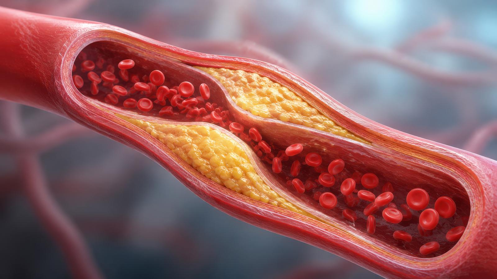 Kalk-, Bindegewebs- und Fettablagerungen verengen die Arterien